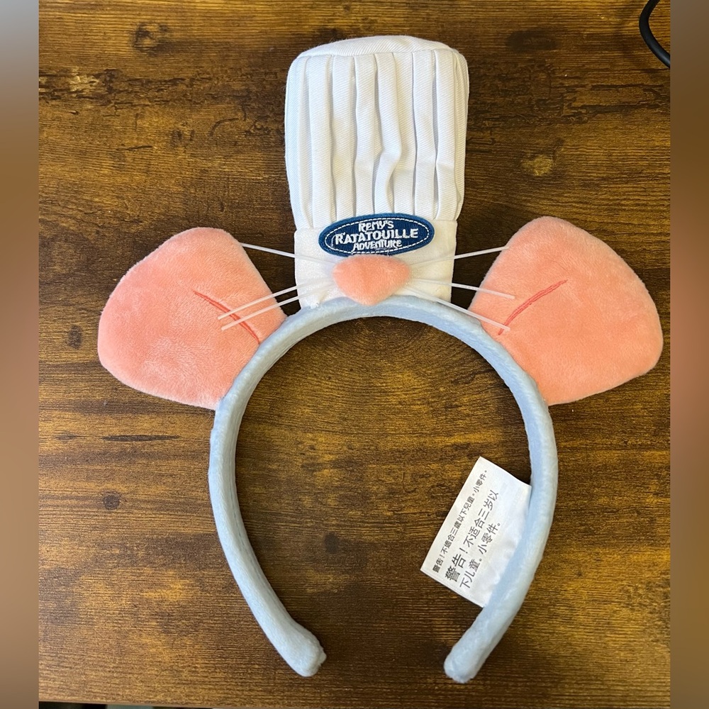 Kids Chef Hat Headband - Pink and Gray
